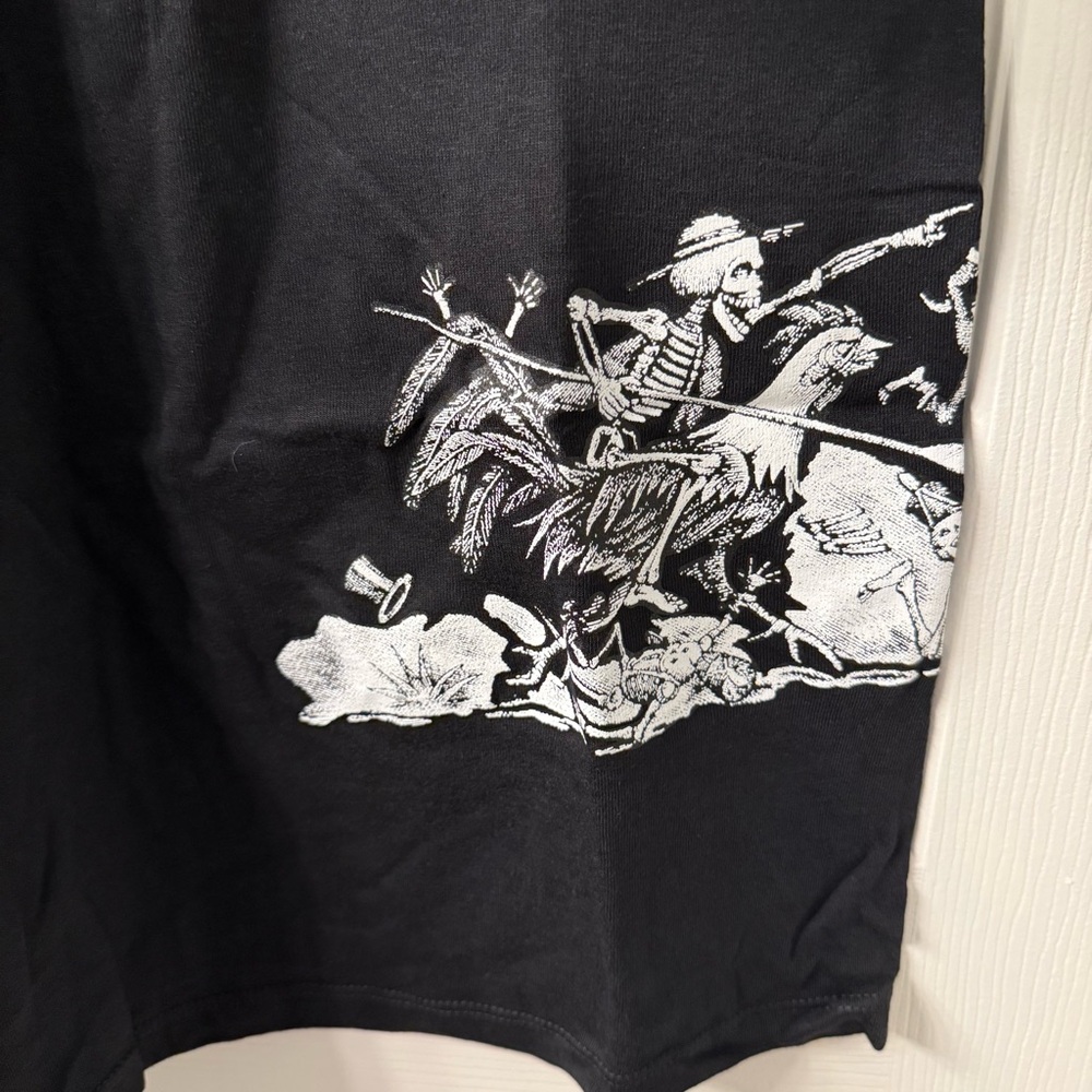 NWOT Espolon Tequila T Shirt - Day of the Dead Skull Rooster Adult Medium Black - Picture 4 of 5